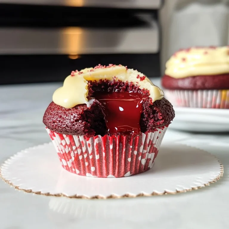 Indulge in Red Velvet Molten Lava Cupcakes