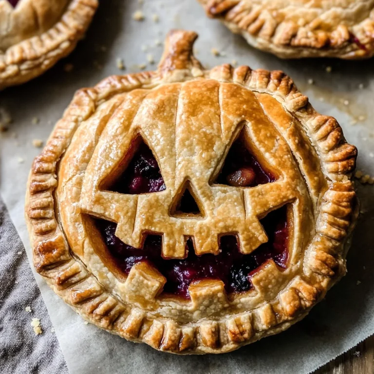 Jack-O-Lantern Hand Pies