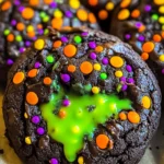 Slime Filled Halloween Cookies