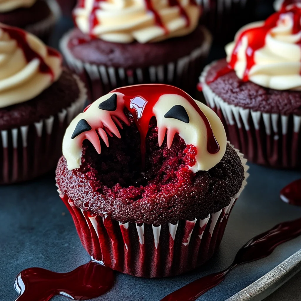 Vampire Bite Halloween Cupcakes: A Spooky Delight with a Deliciously Sinister Twist