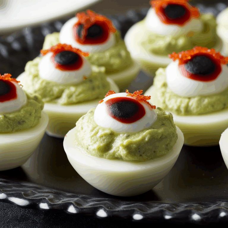 Spooky Deviled Eyeballs