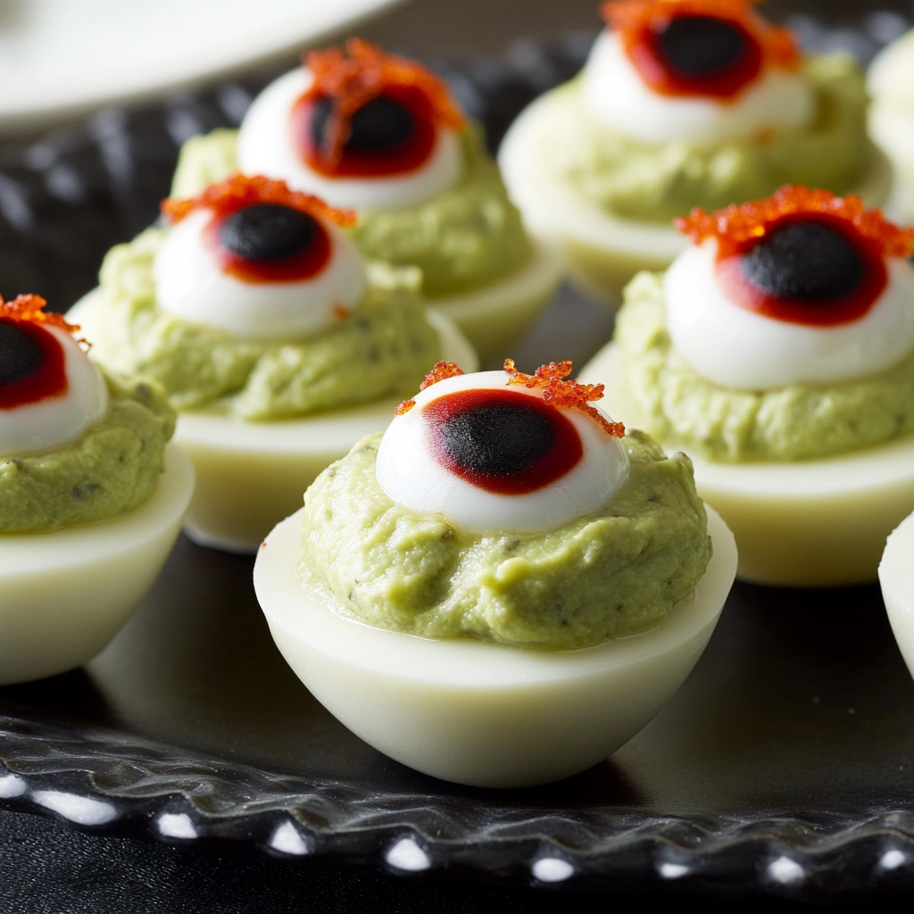Spooky Deviled Eyeballs