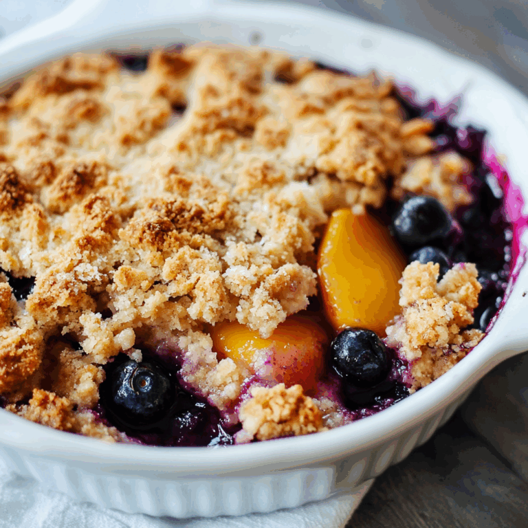 Blueberry Peach Crumble