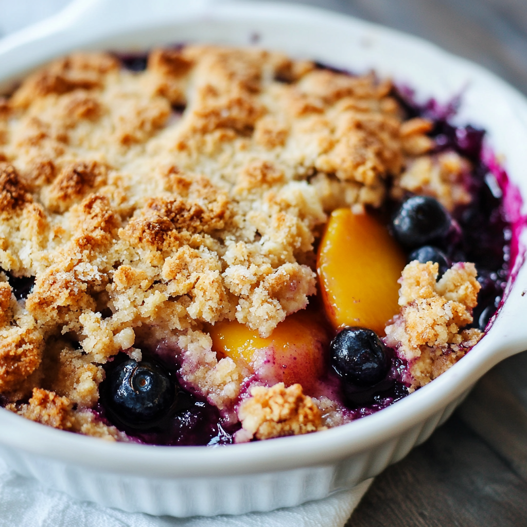 Blueberry Peach Crumble