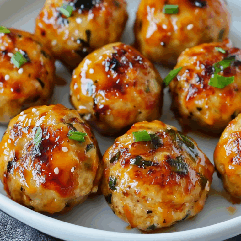 Easy Thai Baked Chicken Meatballs