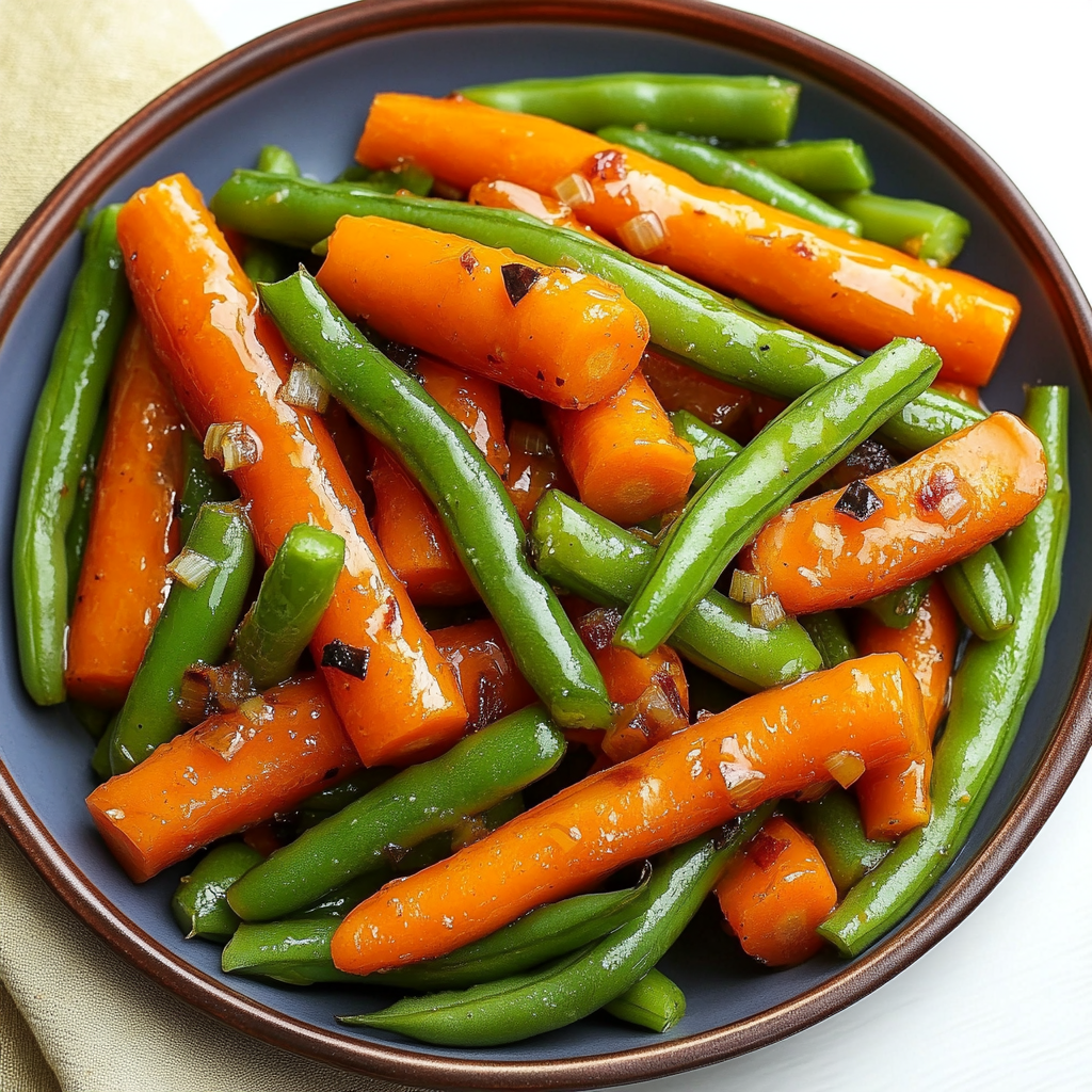 Honey Glazed Carrots & Green Beans