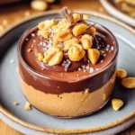 5 INGREDIENT CHOCOLATE COVERED PEANUT BUTTER MOUSSE (Dairy-Free, Refined Sugar-Free)