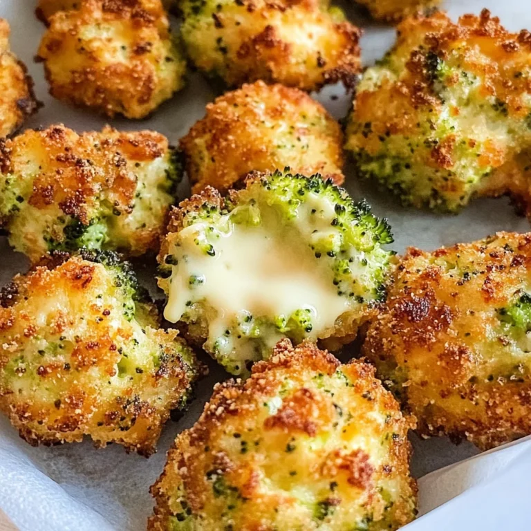Air Fryer Broccoli Cheddar Poppers