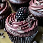 Dark Chocolate Blackberry Cupcakes: Indulge in a Decadent Dessert Delight