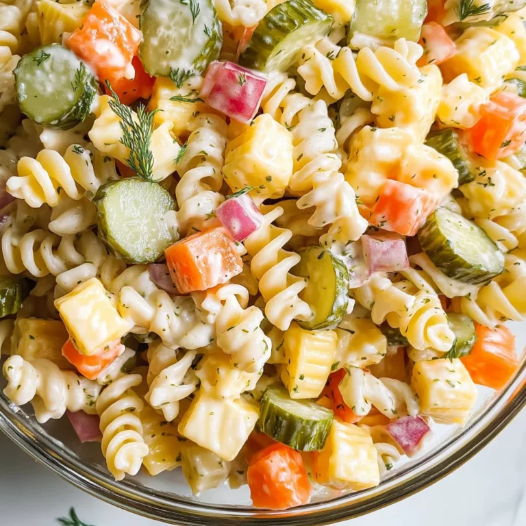 Dill Pickle Pasta Salad