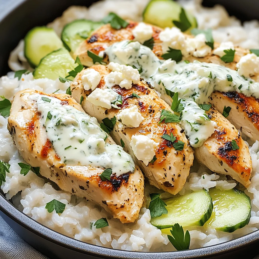 Dump-and-Bake Chicken Tzatziki with Rice Recipe