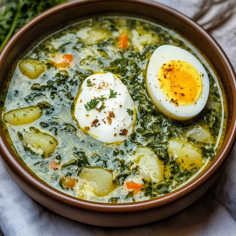 Green Borscht (Ukrainian sorrel/spinach soup)