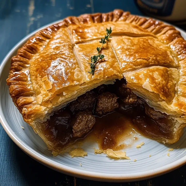 Minced Beef and Guinness Pie