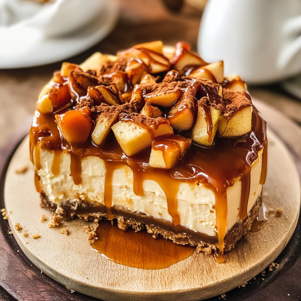 Salted Caramel Apple Pie Cheesecake Recipe