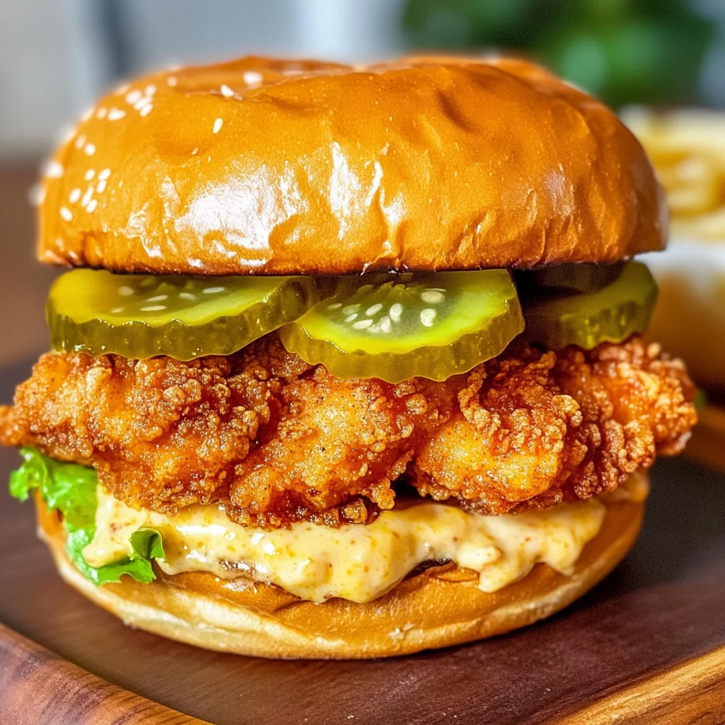 Spicy Chicken Sandwich with Creamy Homemade Sauce