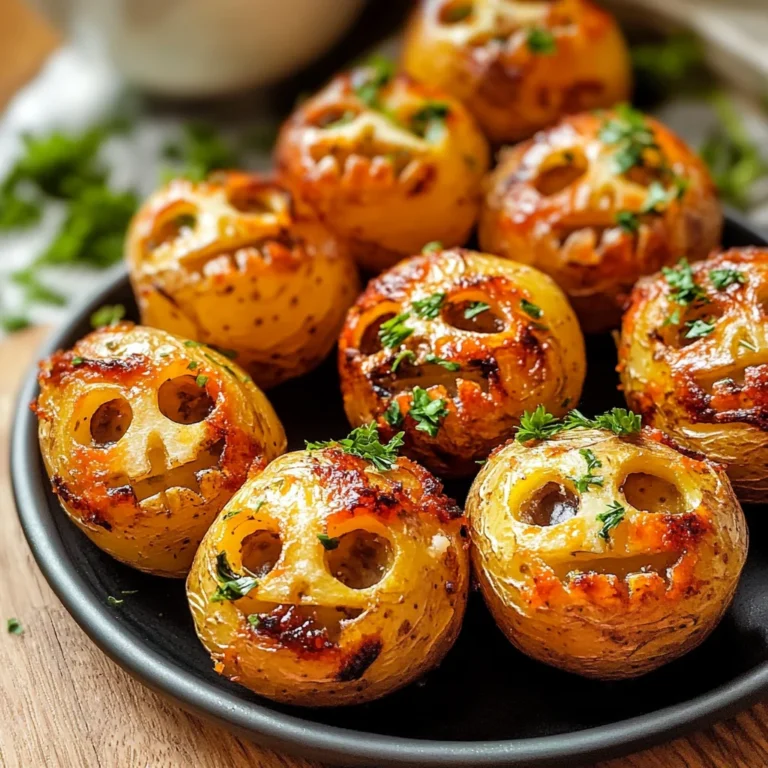 Spooky Halloween Skull Potatoes