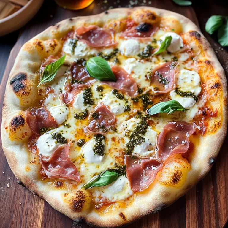 White Pizza with Prosciutto & Hot Honey