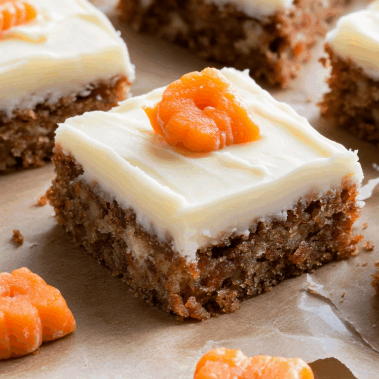 Decadent Carrot Cake Bars with Cream Cheese Frosting