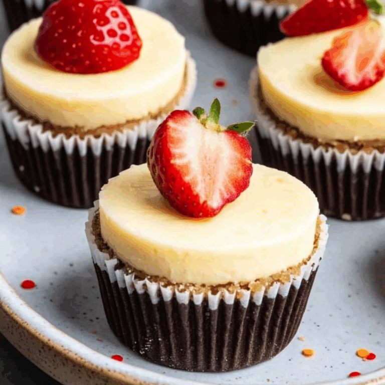 Easy Mini Birthday Cheesecakes
