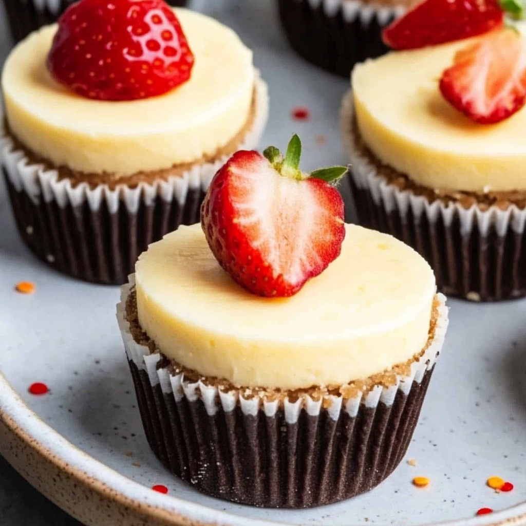 Easy Mini Birthday Cheesecakes