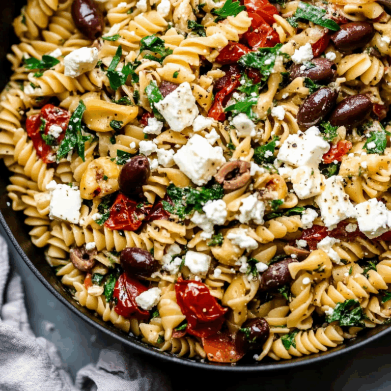 Greek Pasta with Feta and Olives (25-Minutes)