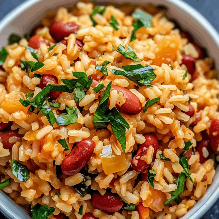 Healthy Mediterranean Rice and Beans