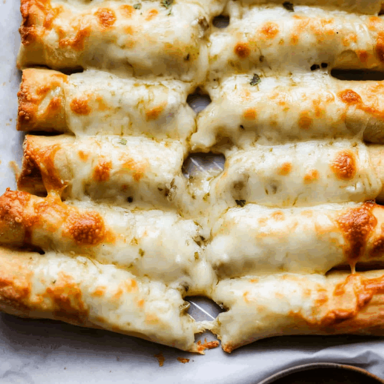 Homemade Cheesy Garlic Breadsticks