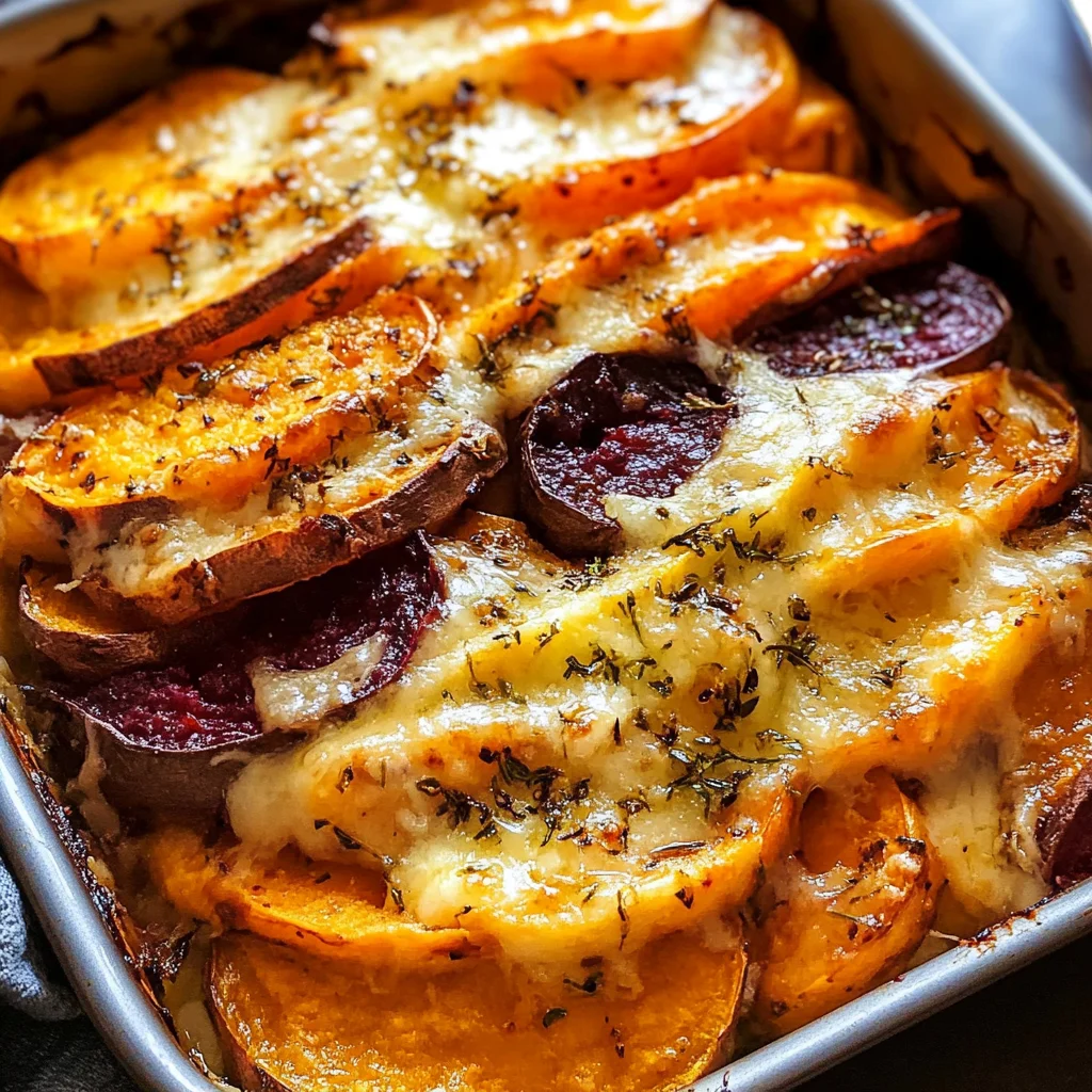 Cheesy Root Vegetable Gratin