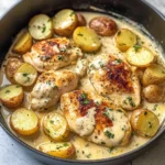 Chicken and Potatoes with Dijon Cream Sauce