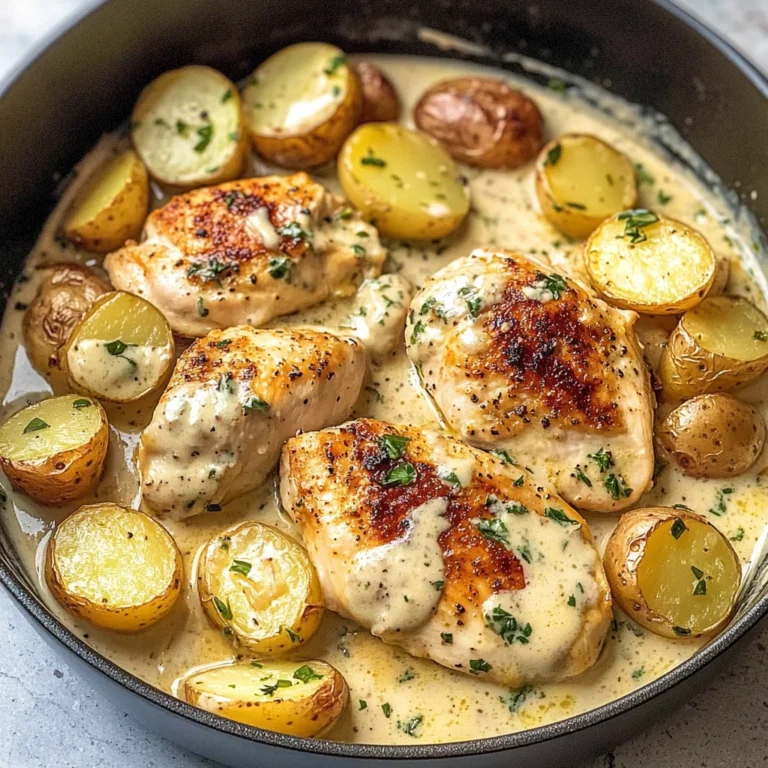Chicken and Potatoes with Dijon Cream Sauce