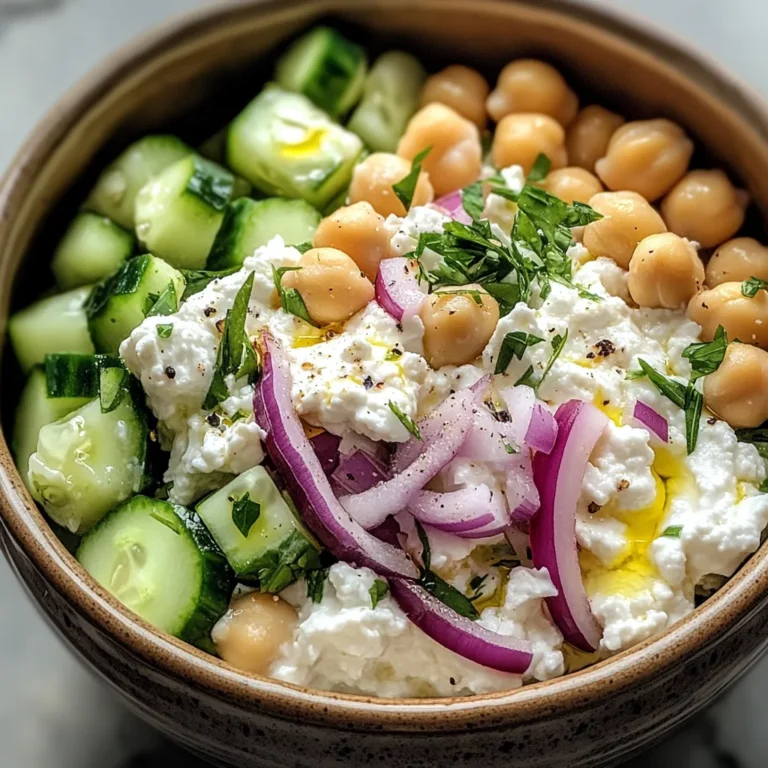 Cottage Cheese and Chickpea Salad: A Refreshing and Protein-Packed Delight