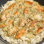 Creamy Herb Chicken & Basmati Rice â€“ A Comforting, Flavor-Packed One-Pan Meal