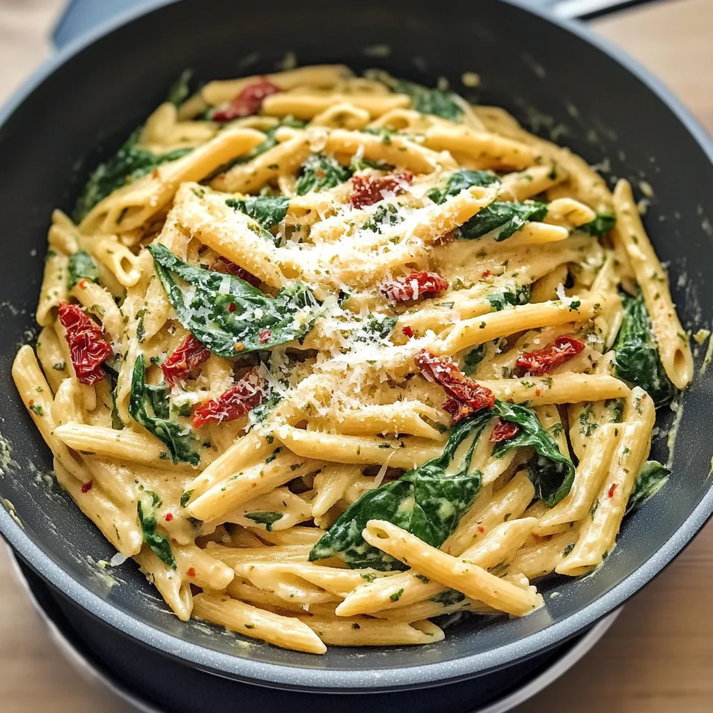 One-Pot Spinach Tomato Pasta