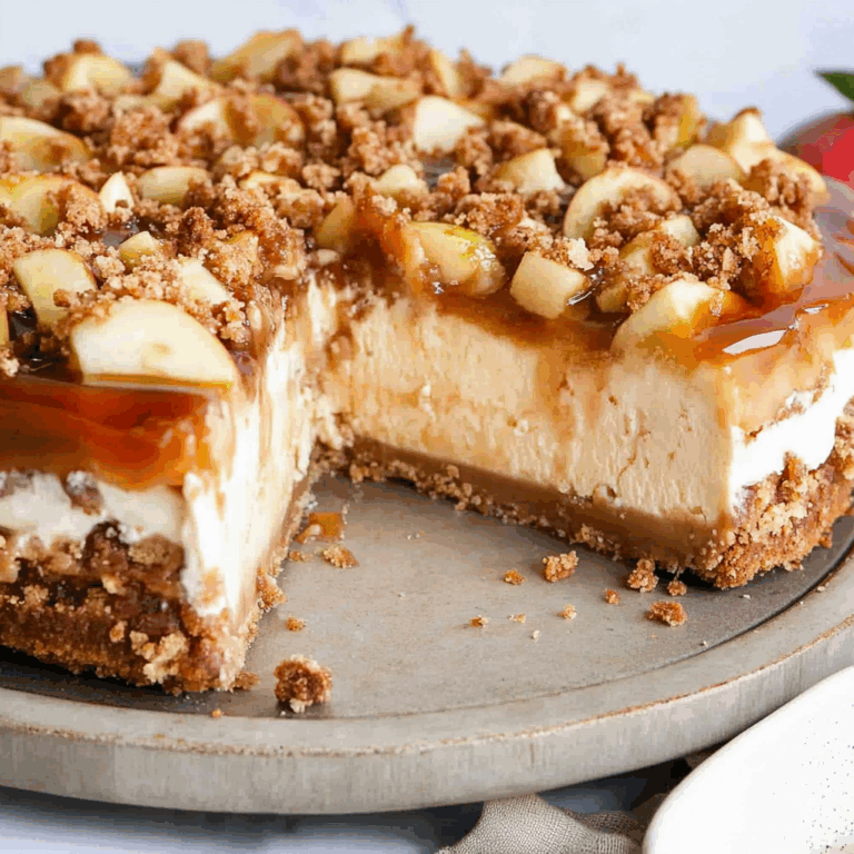 Apple Crumble Cheesecake