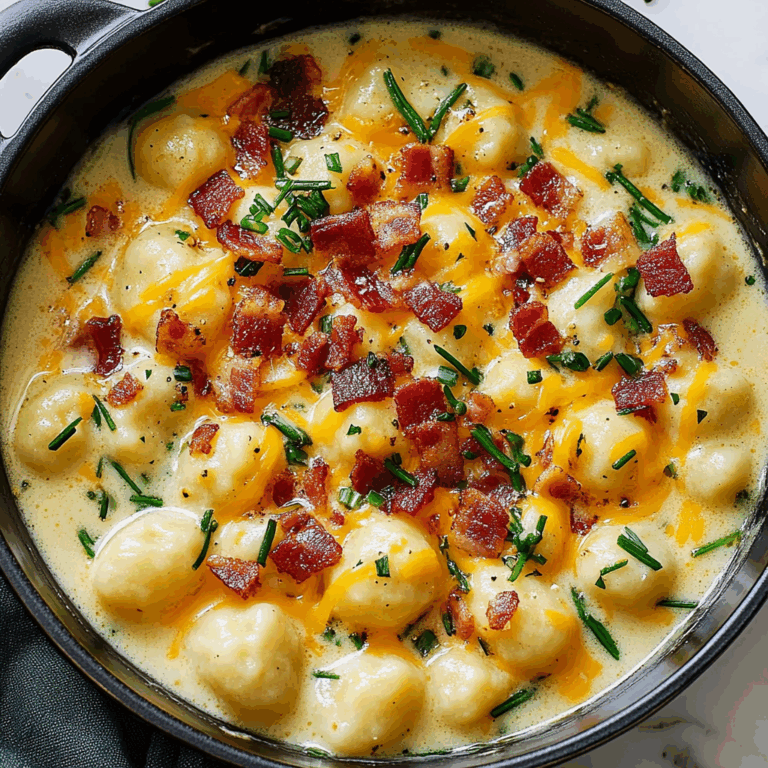 Bacon Cheddar Gnocchi Soup – A Rich and Creamy Comfort Meal