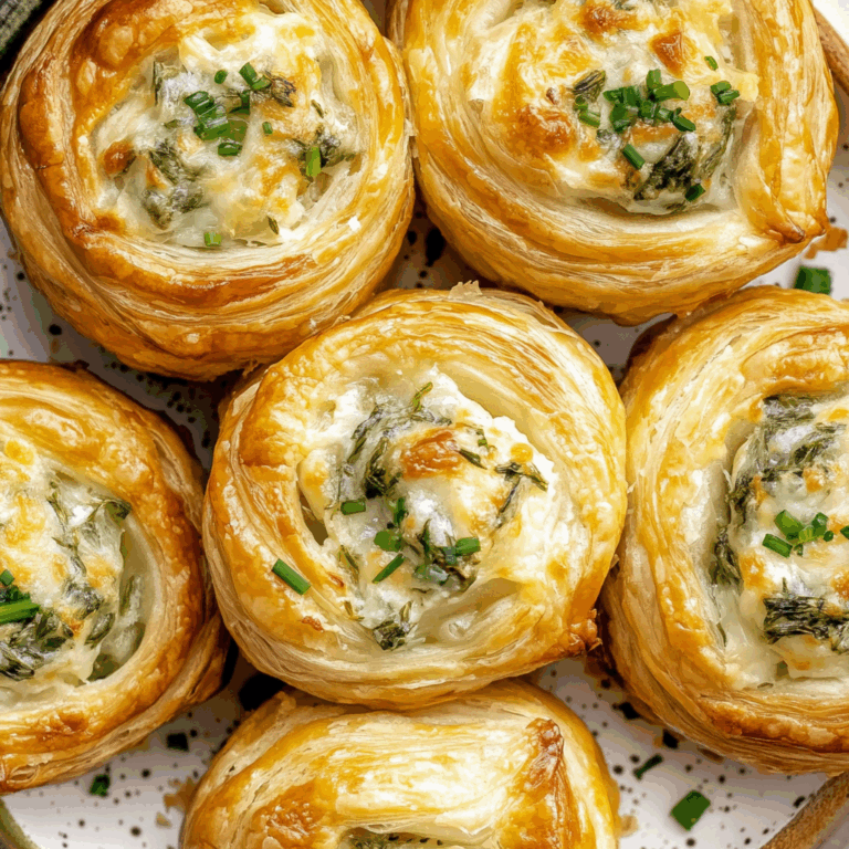 Herb and Cheese Stuffed Puff Pastry Bites