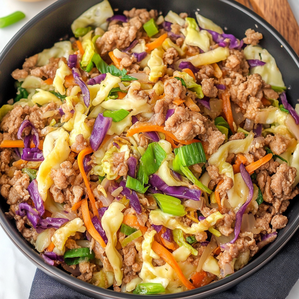 Inside Out Egg Roll in a Bowl