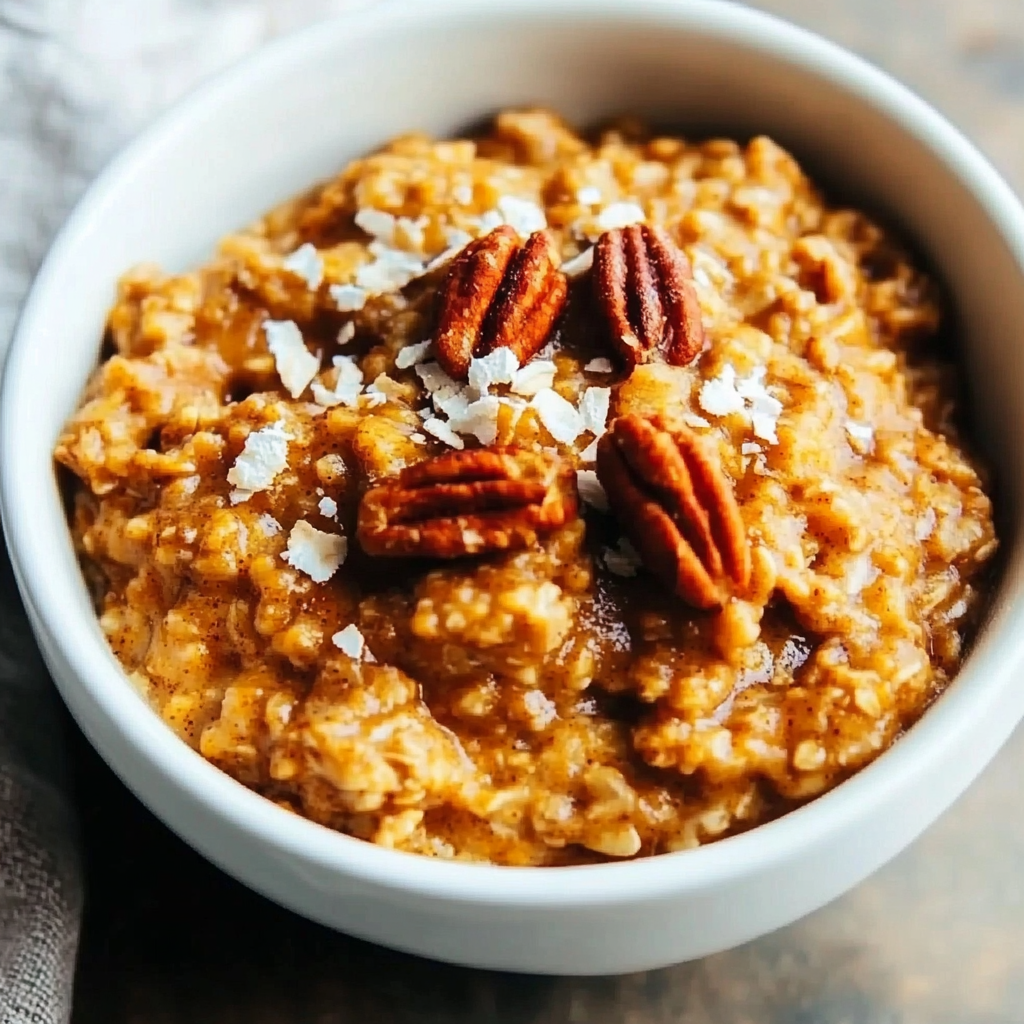 Slow Cooker Pumpkin Pie Oatmeal